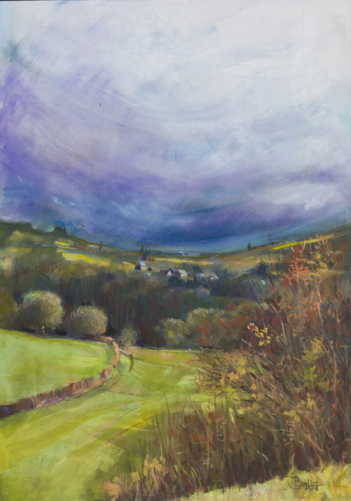 Pastel expressionniste d